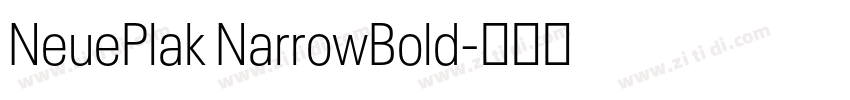 NeuePlak NarrowBold字体转换 NeuePlak NarrowBold字体转换